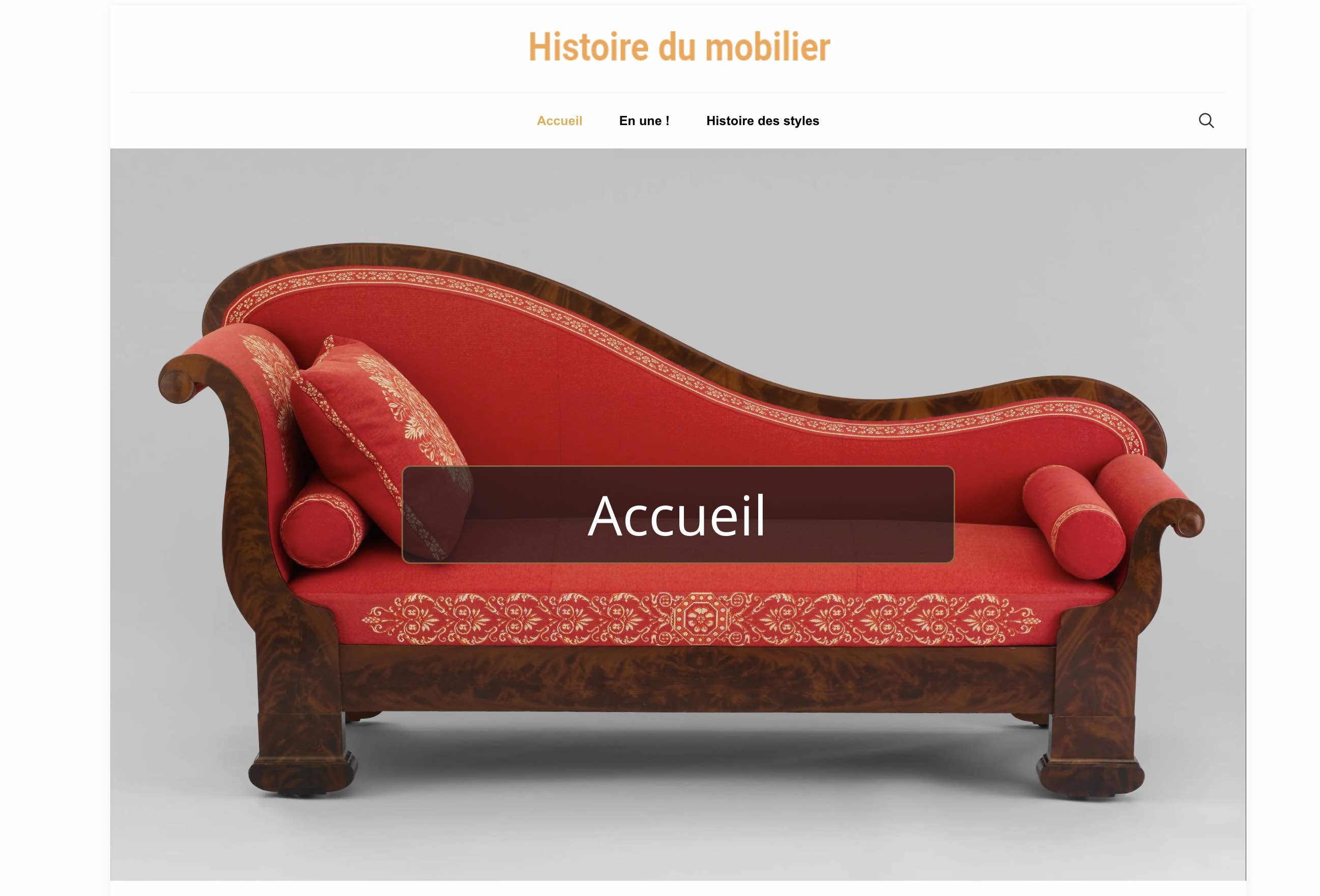 Histoire du Mobilier